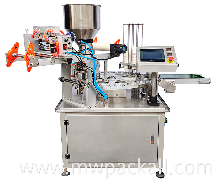 Rotary type paste sauce cream filling machine Automatic filling sealing machine for sale